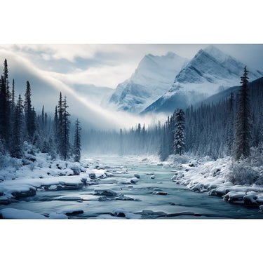 tableau neige hiver